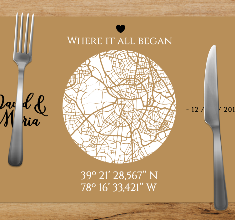 Where it all began original placemats - TenStickers