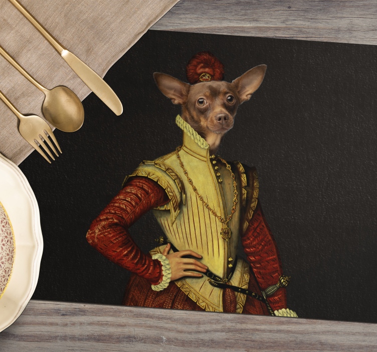 Aristocrat dog elegant placemats - TenStickers