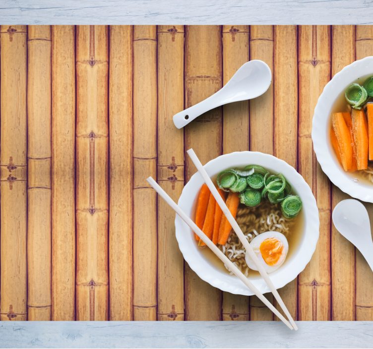 Bamboo pattern surface placemat - TenStickers