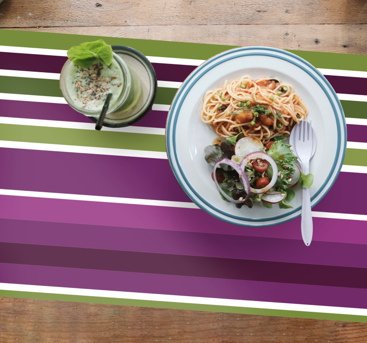 Bold horizontal stripes placemat - TenStickers