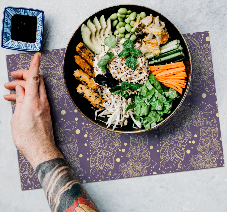 Botanical illustration placemat - TenStickers