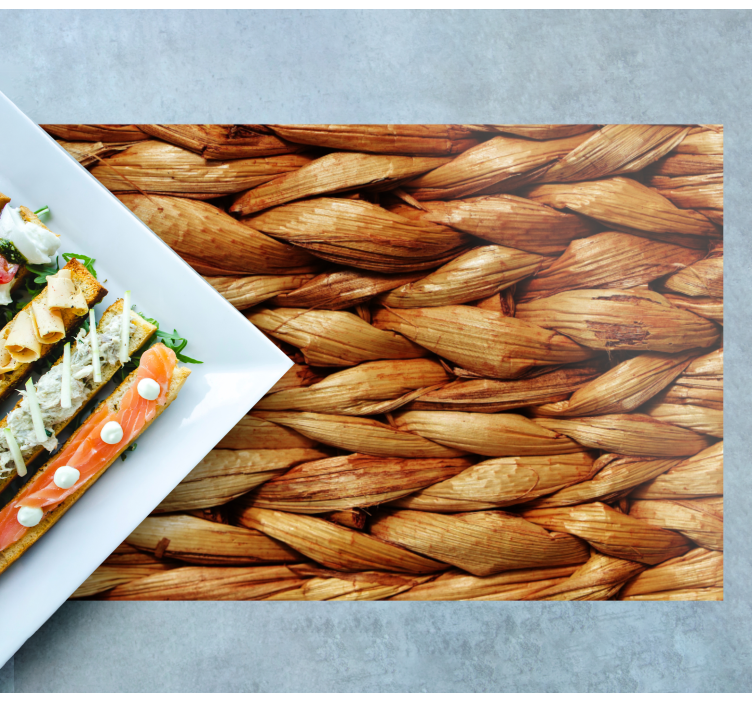 Braided natural mat placemat - TenStickers