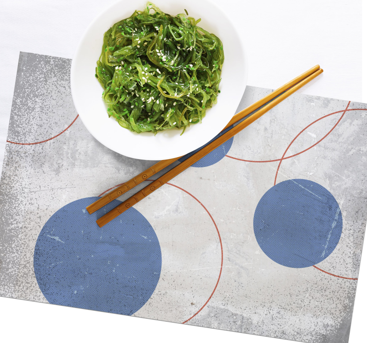 Brutalism design modern placemats - TenStickers