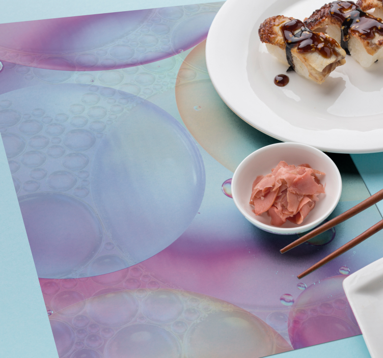 Bubbly colorful surface placemat - TenStickers