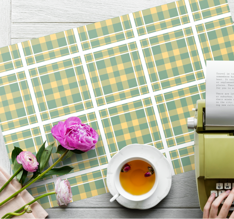 Checkered pattern placemat - TenStickers