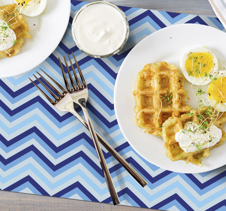 Chevron pattern surface placemat - TenStickers
