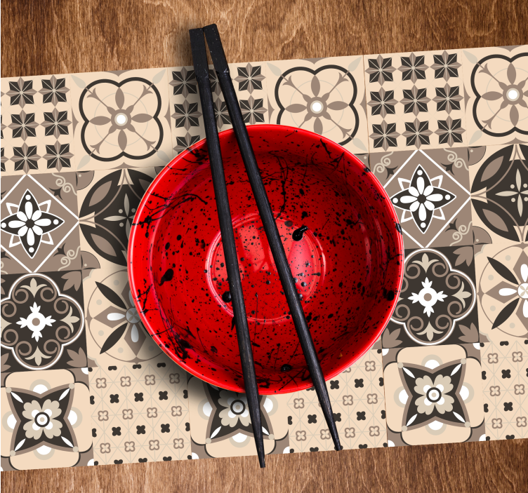 Chic patterned surface placemat - TenStickers