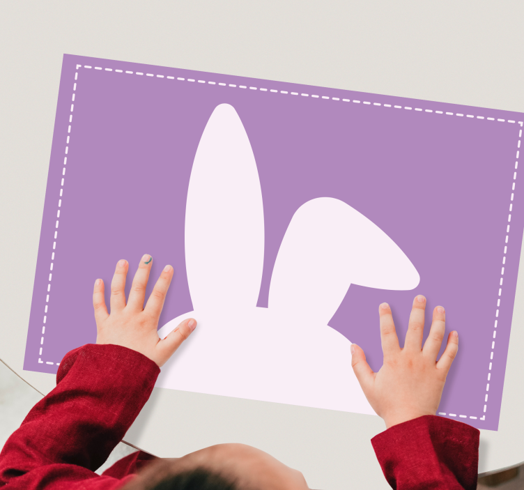 Children placemat bunny ear shape - TenStickers