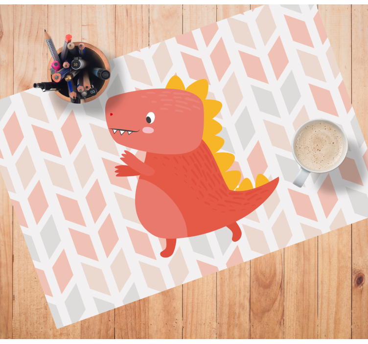 Children placemat cute dinosaur design - TenStickers