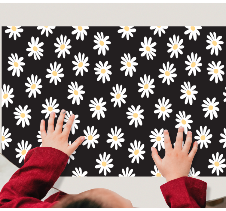 Children placemat daisy floral design - TenStickers