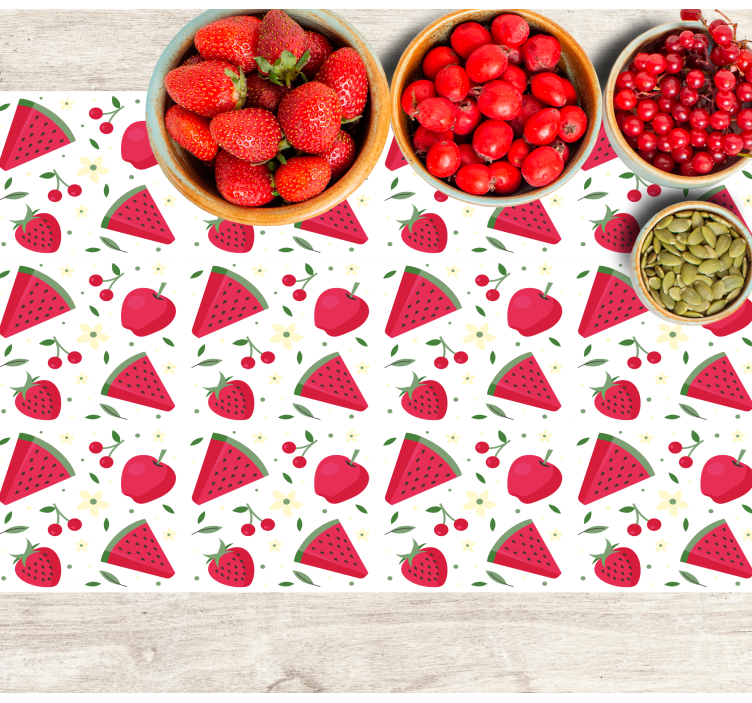 Children placemat fruit slice design - TenStickers