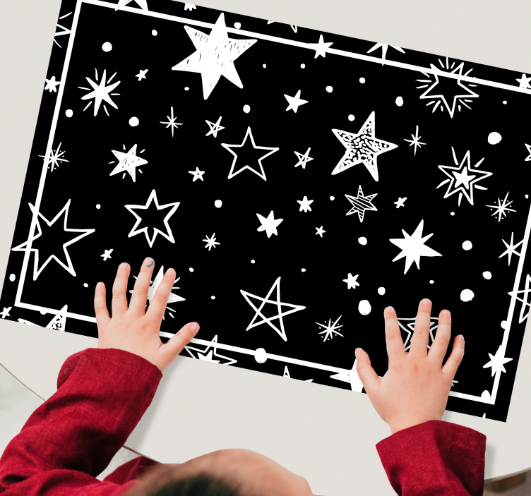 Children placemat starry night design - TenStickers