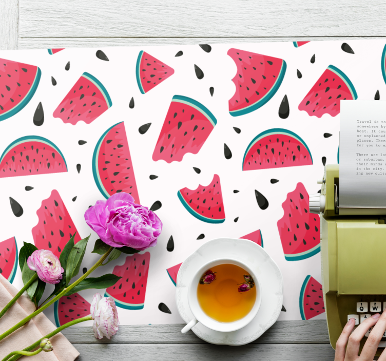 Children placemat watermelon slice design - TenStickers