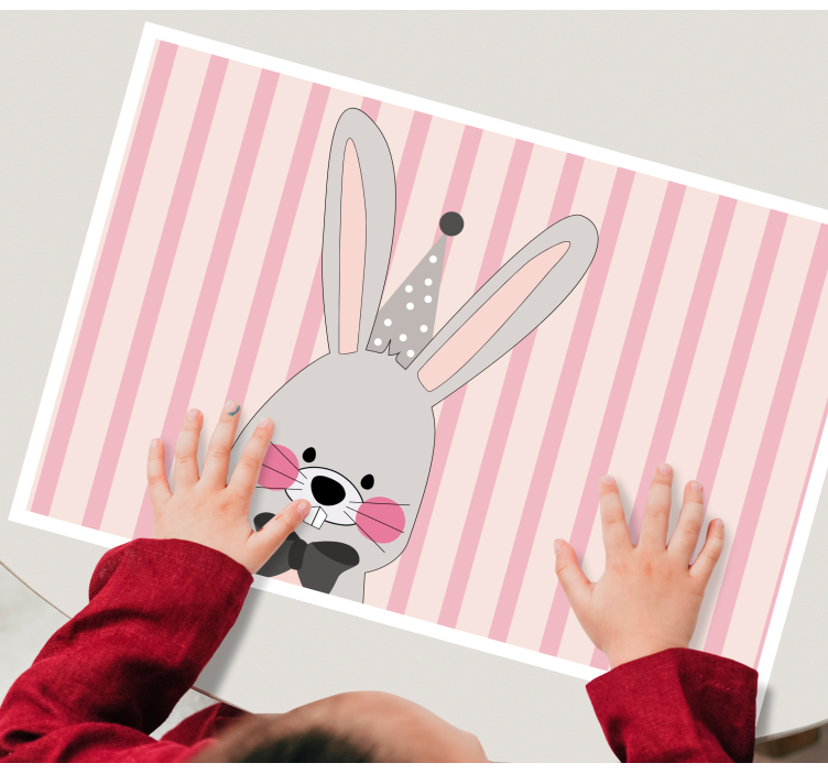 Children placemat with cute bunny design - TenStickers
