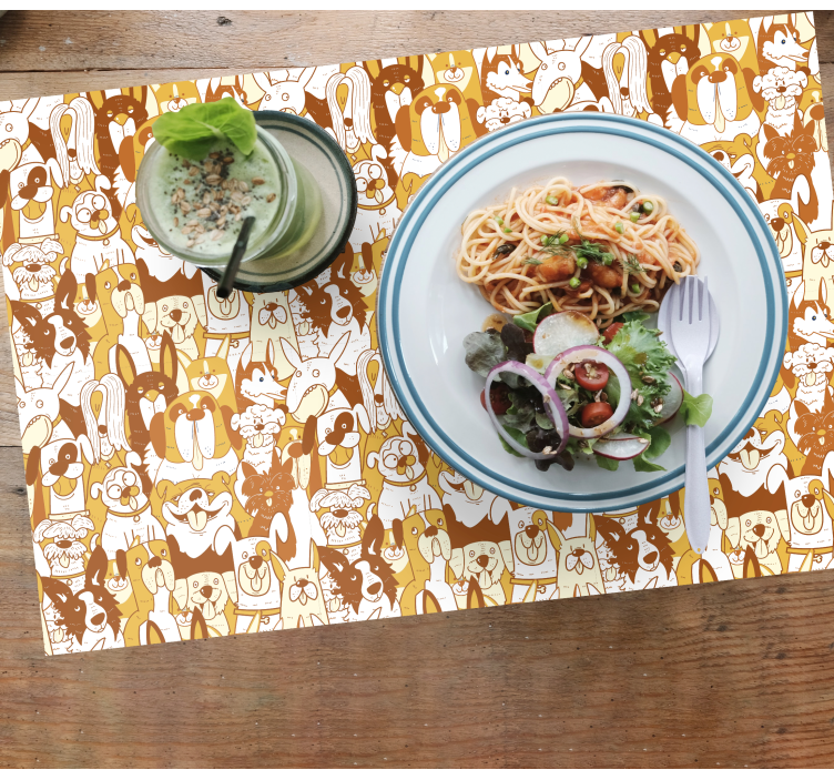 Children placemat with fun animal design - TenStickers