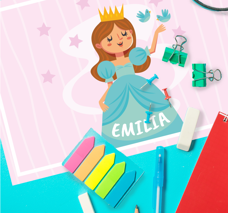 Children placemat with princess character design - TenStickers