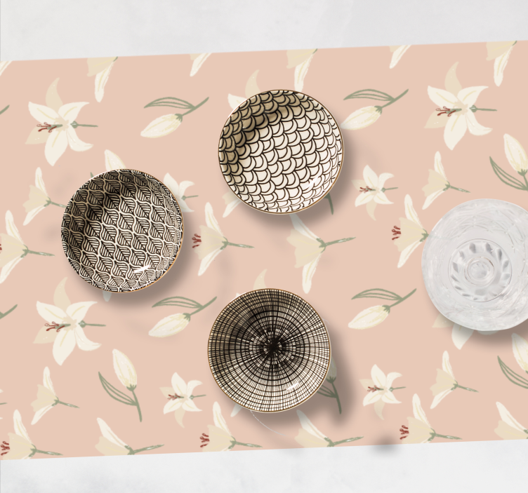 Christmas placemat floral table linens - TenStickers