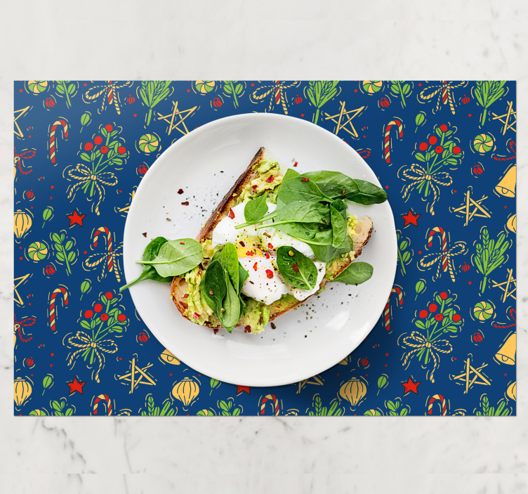 Christmas placemat for a festive table setting - TenStickers