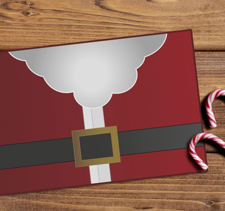 Christmas placemat santa claus outfit - TenStickers