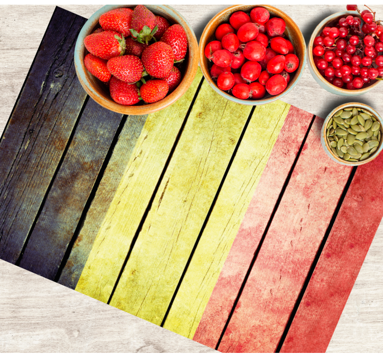 Colorful wooden plank placemat - TenStickers