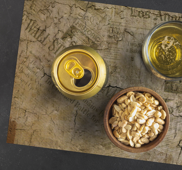 Cracked paper surface placemat - TenStickers