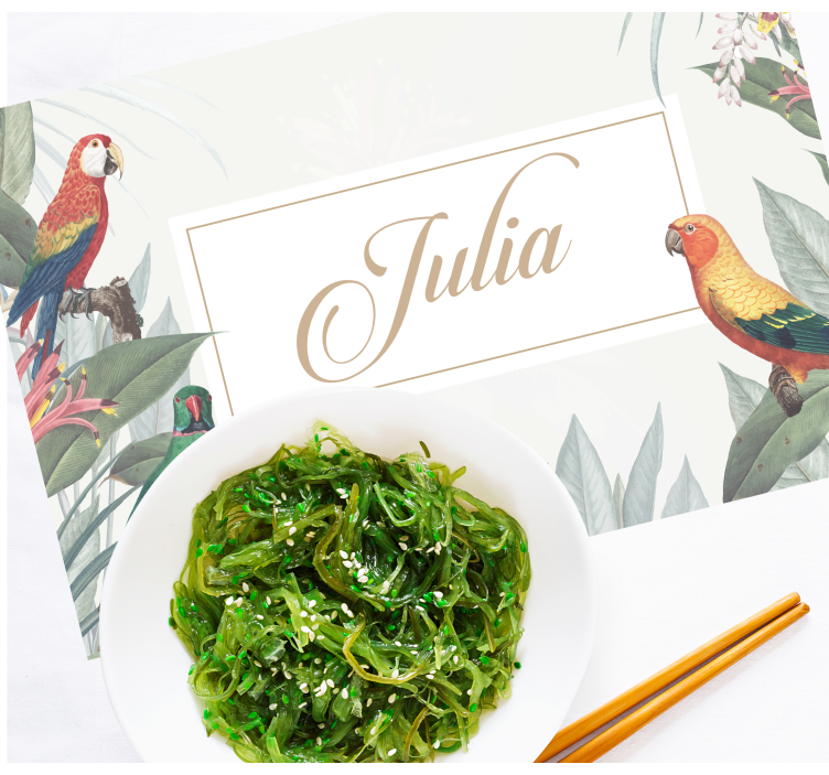 Customisable placemat elegant name placement - TenStickers