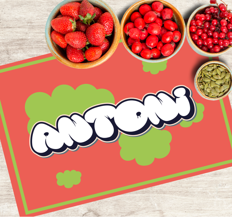 Customisable placemat personalized fun name - TenStickers