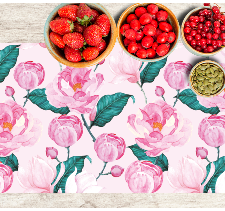 Ecre roses elegant placemats - TenStickers