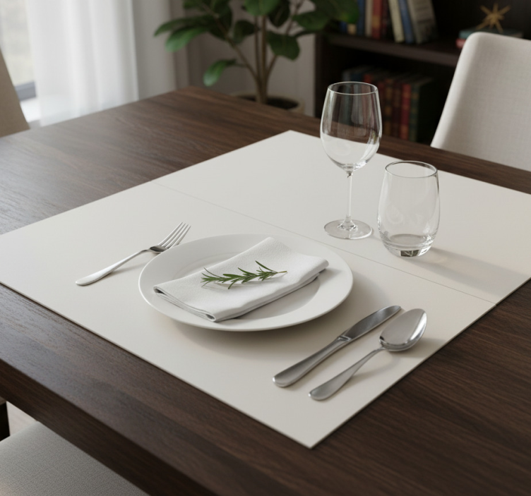 Elegant placemat in pantone blue 18-4048 - TenStickers