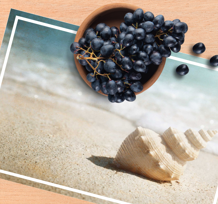 Elegant shell display original placemat - TenStickers