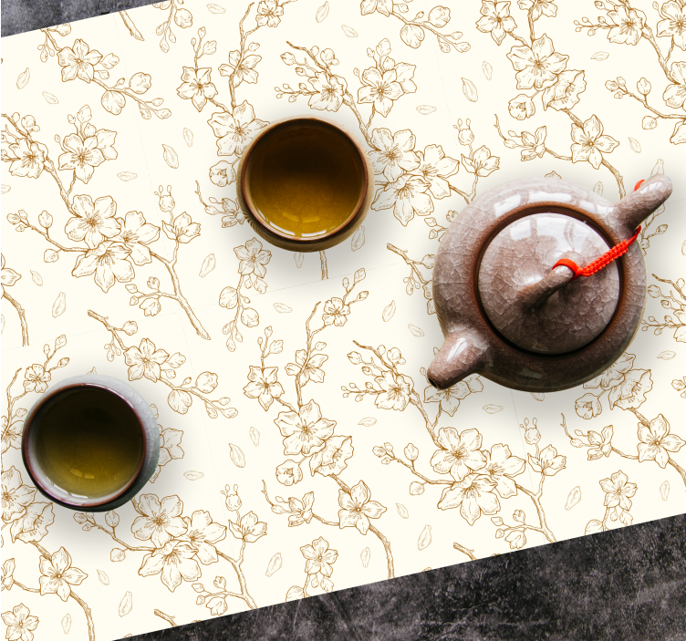 Floral motif sophistication placemat - TenStickers