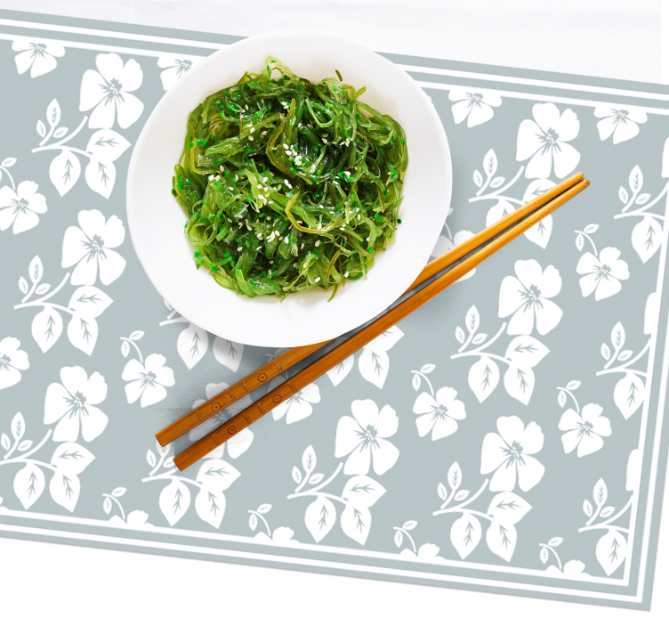 Floral patterned base placemat - TenStickers