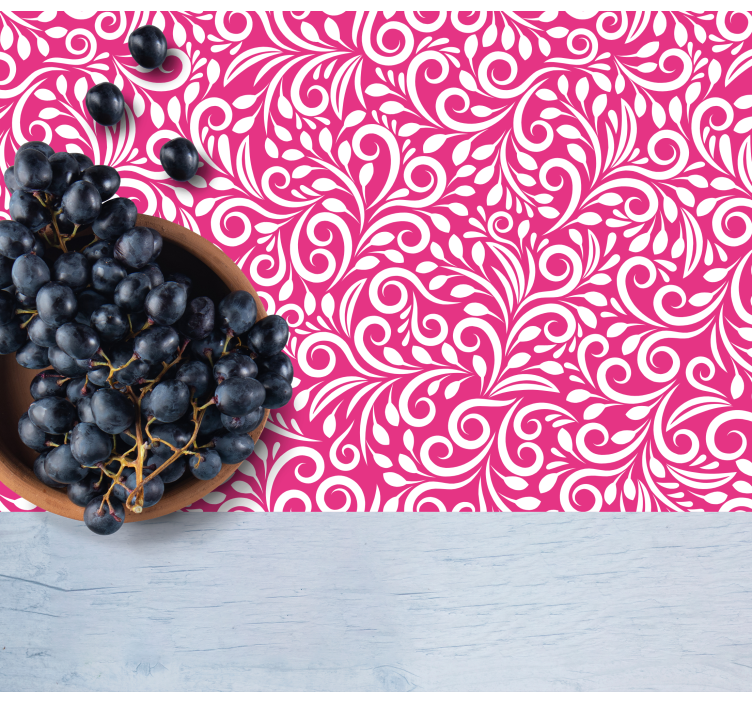 Floral swirl pattern placemat - TenStickers