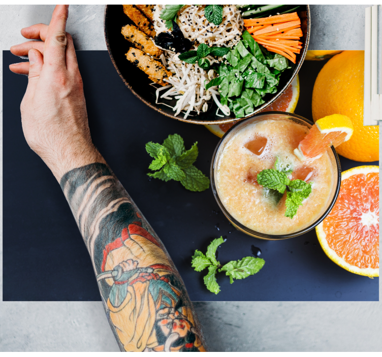 Fresh juices Vinyl placemats - TenStickers