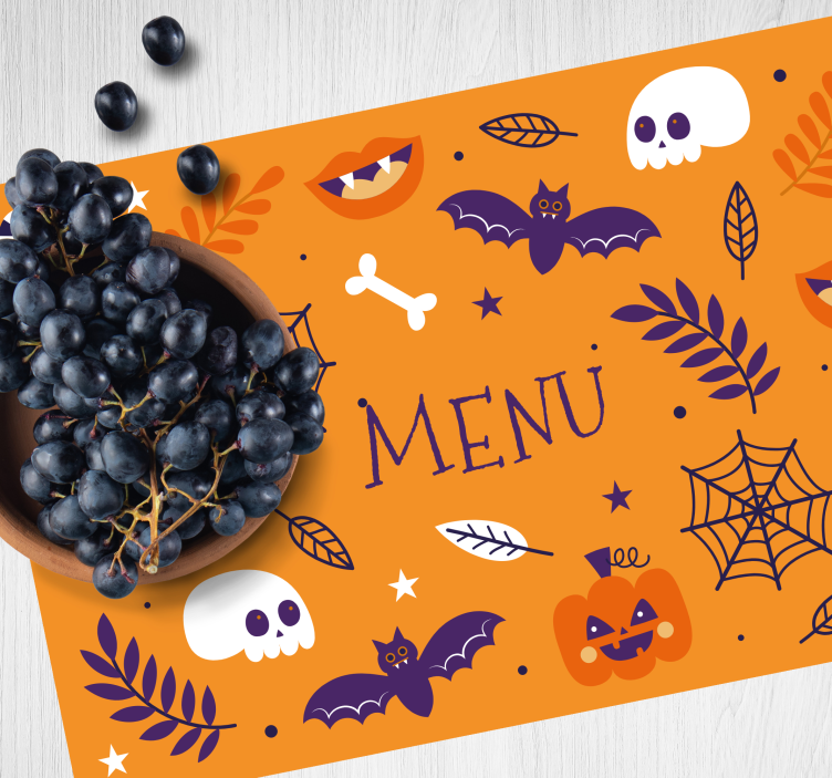 Funny Halloween design Halloween placemats - TenStickers