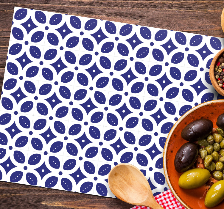Geometric pattern overlay placemat - TenStickers