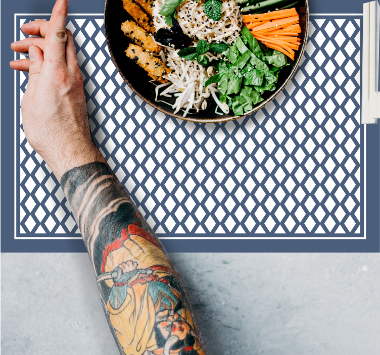 Geometric placemats with modern patterns - TenStickers