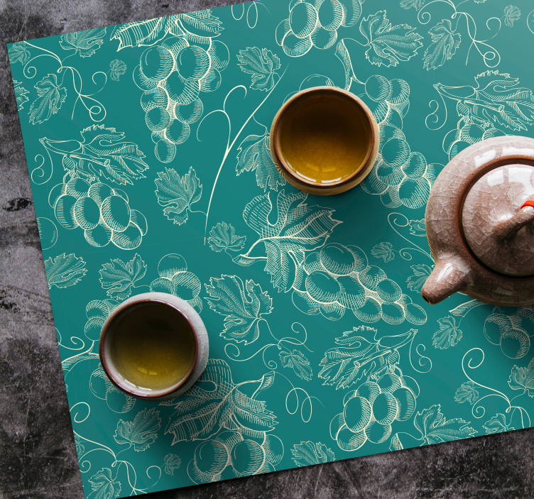 Grapevine pattern placemat - TenStickers