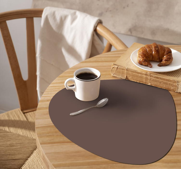 Irregular shape modern silhouette placemats - TenStickers