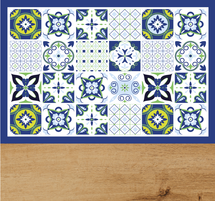 Lively geometric compositions placemat - TenStickers