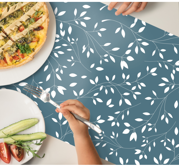 Lush leaf pattern placemat - TenStickers