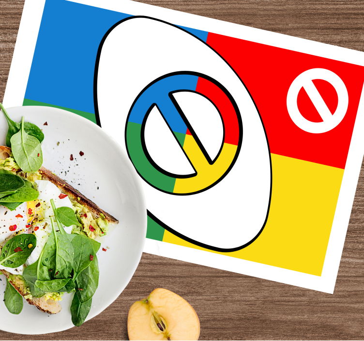 Modern placemat abstract colorful design - TenStickers