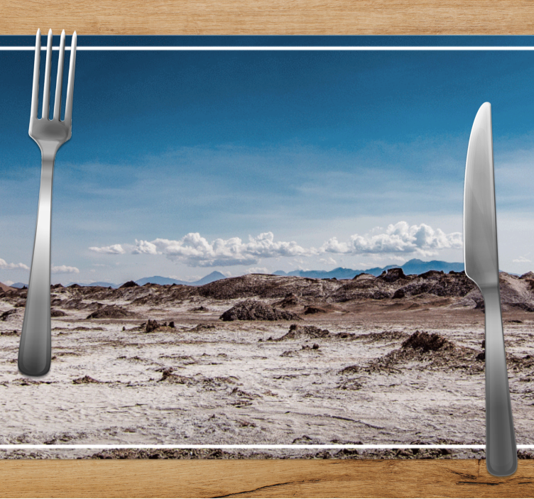 Modern placemat desert landscape design - TenStickers