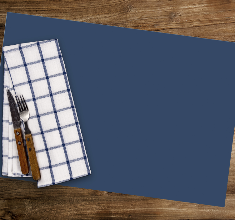 Modern placemat elegant checkered napkin - TenStickers