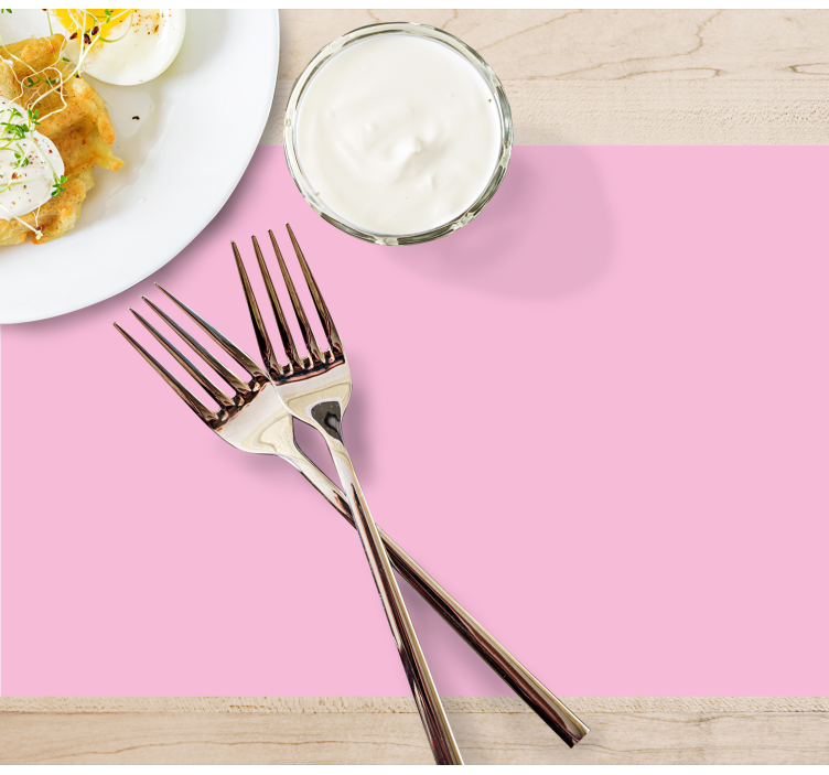 Modern placemat elegant pink design - TenStickers