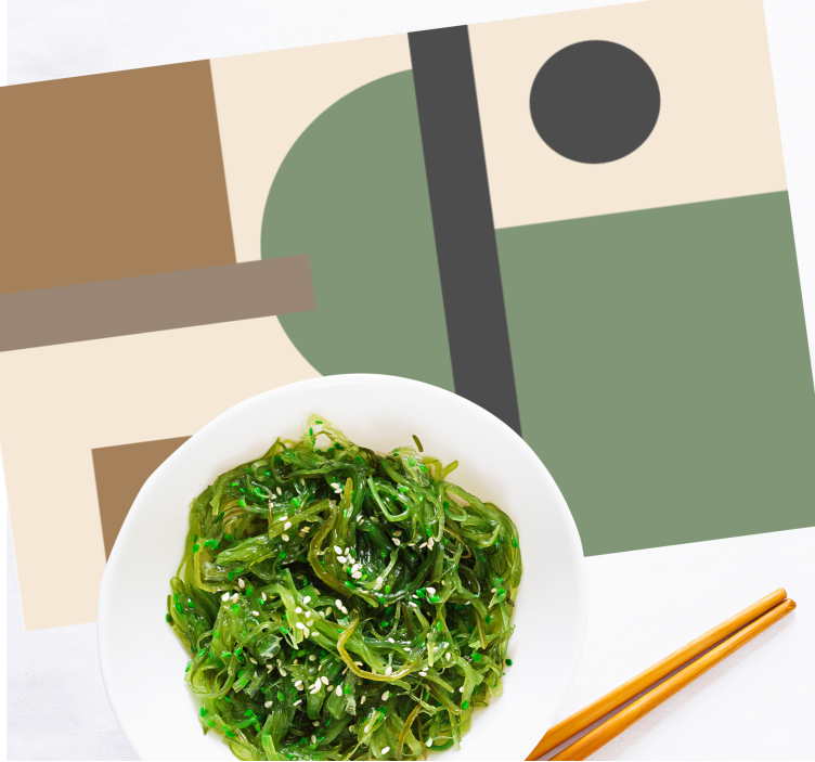 Modern placemat geometric abstract designs - TenStickers