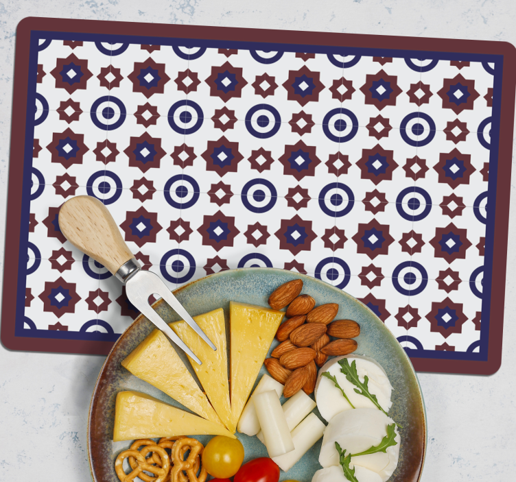 Modern placemat geometric design mat - TenStickers
