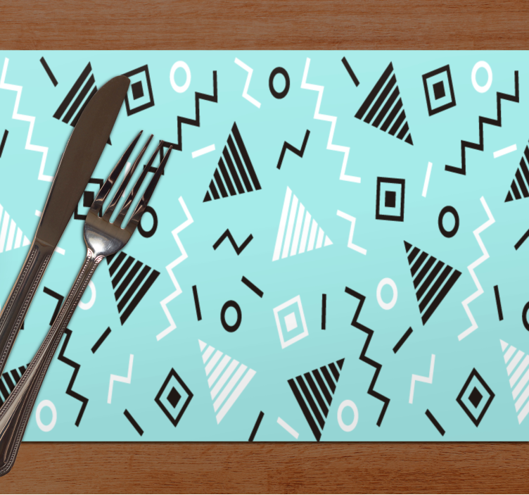 Modern placemat geometric patterns collection - TenStickers