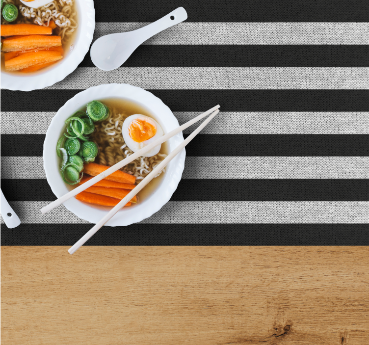 Modern placemat striped dining mat - TenStickers