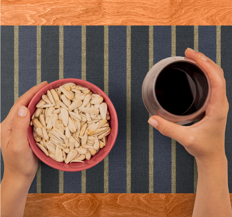 Modern placemat striped fabric runner - TenStickers